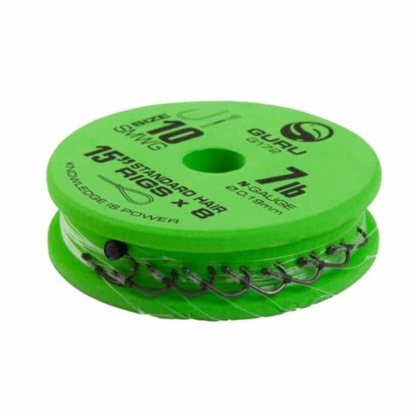 GURU SUPER MWG STANDARD HAIR READY RIGS 15 Size 16 (0.17mm) amo pre-legato