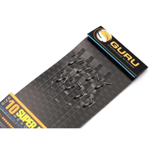 Guru SMWG Bayonet Rig 10 con occhiello, senza ardiglione, amo pre-legato in monofilo 8 pz