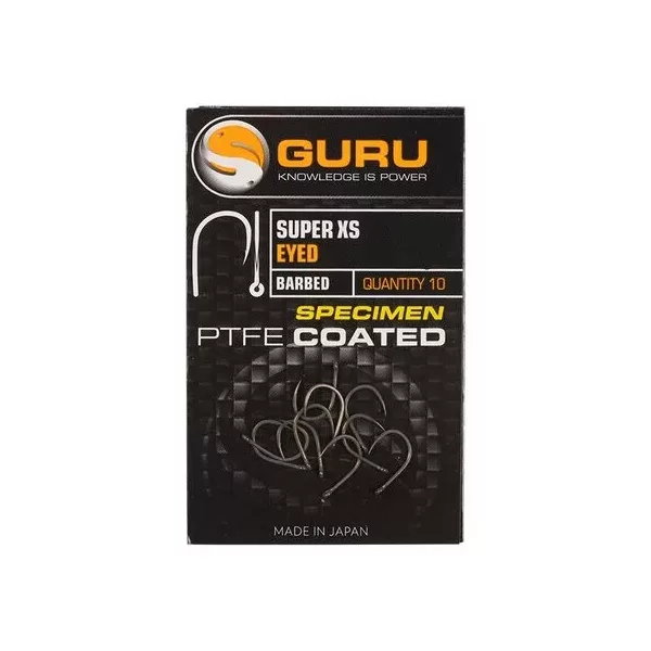 Guru Super XS Size 12 (Barbless/Eyed) - amo