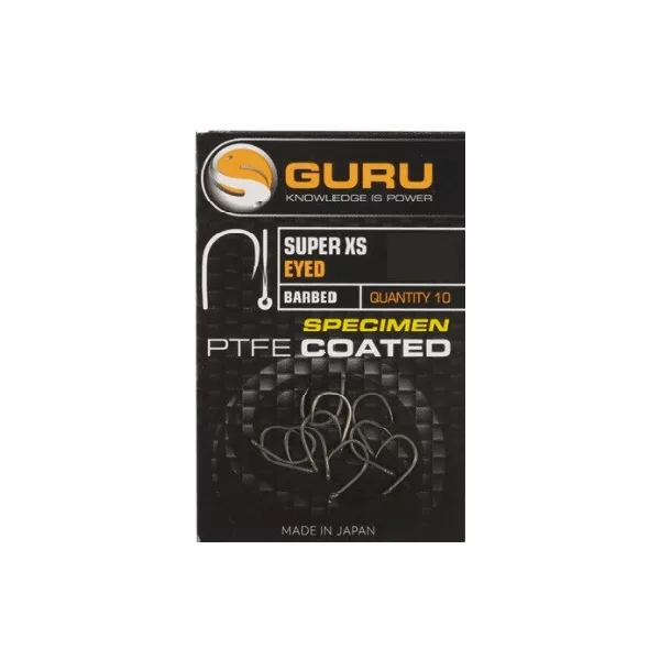 Guru Super XS Size 12 (Barbed/Eyed) - amo