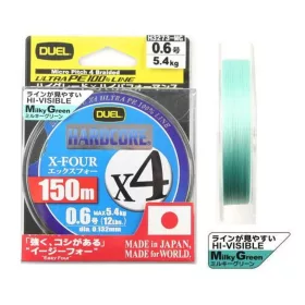  DUEL Hardcore X4 PE 1,2 150m trecciato a 4 capi, colore Milky Green Trecciato