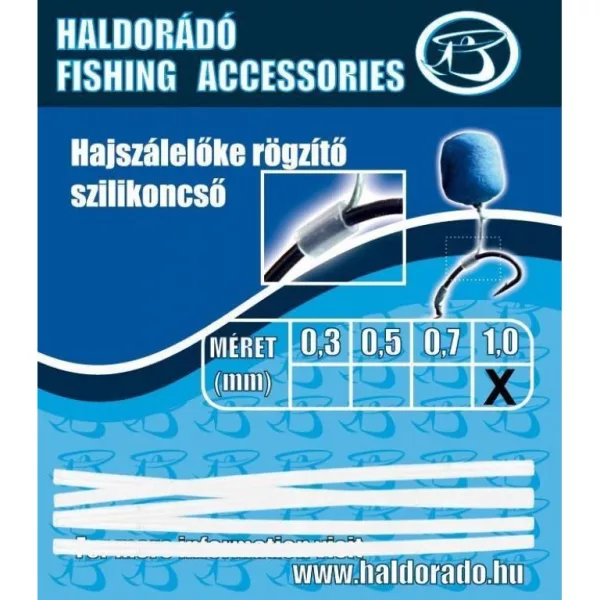 Haldorádó Tubo in silicone per fissaggio rig di capelli 0,7mm 5pz