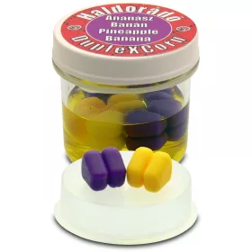   Haldorádó DupleXCorn Ananas-Banana 8 pz/scatola 10x9x9,5mm mais in gomma