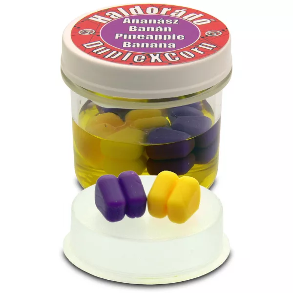 Haldorádó DupleXCorn Ananas-Banana 8 pz/scatola 10x9x9,5mm mais in gomma