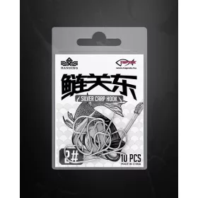   Handing Silver Carp 2 Lapkás, Szakállas Busázó Horog 10db