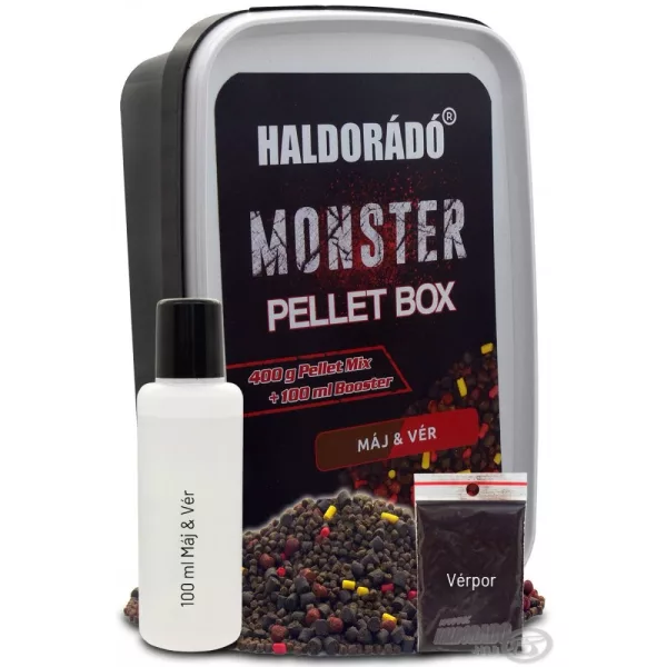 Haldorádó MONSTER Pellet Box - Fegato & Sangue