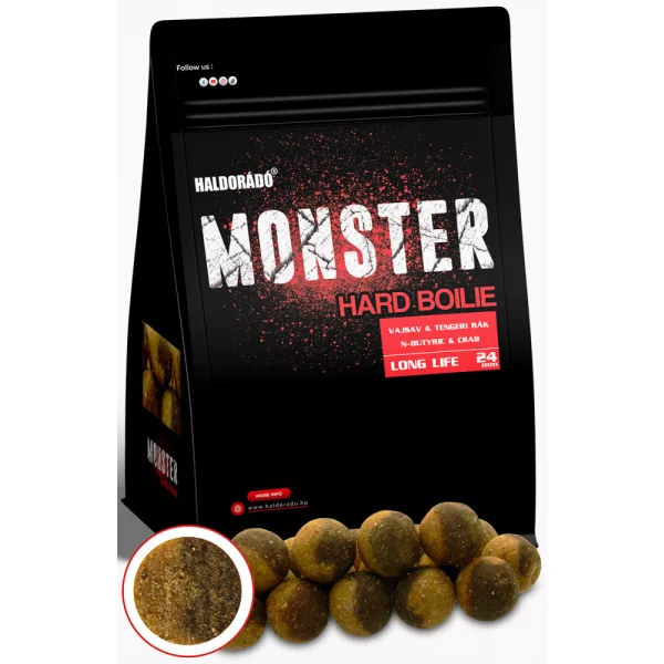 Haldorádó Monster Hard Boilie Acido Butirrico-Gambero di mare 700gr 24mm Boilie