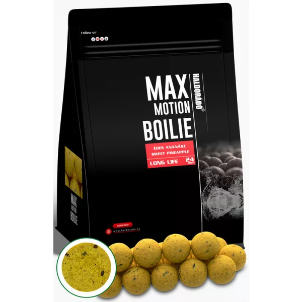 Haldorádó Max Motion Boilie Long Life Ananas Dolce 800gr 24mm Bojli