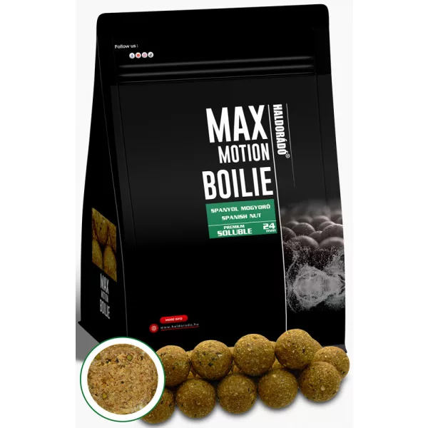 Haldorádó Max Motion Boilie Premium Soluble Nocciolina Spagnola 800gr 24mm Bojli