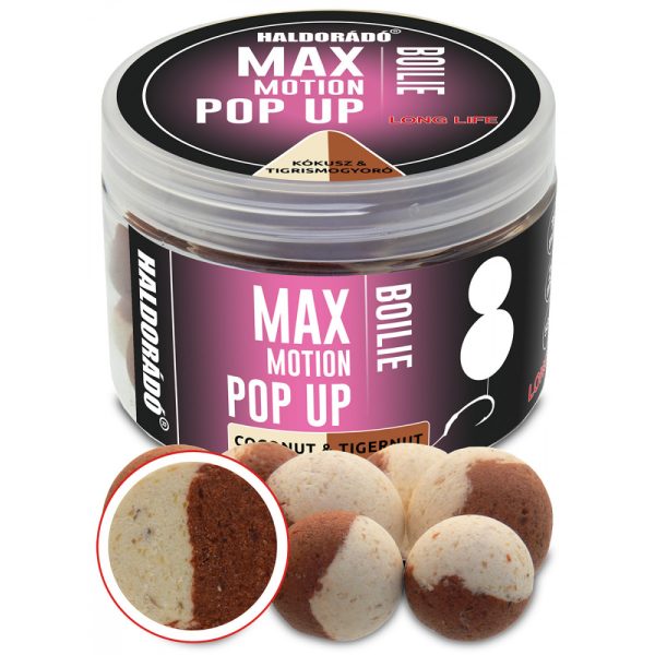 Haldorádó Max Motion Boilie Pop Up Cocco-Tigernut 50gr 16-20mm Boilie