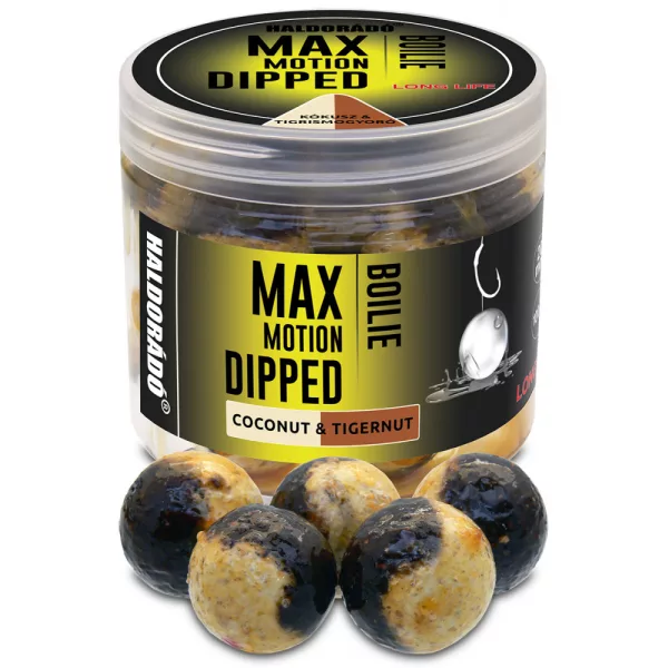 Haldorádó Max Motion Boilie Dipped Cocco-Tigernut 100gr 20mm Boilie