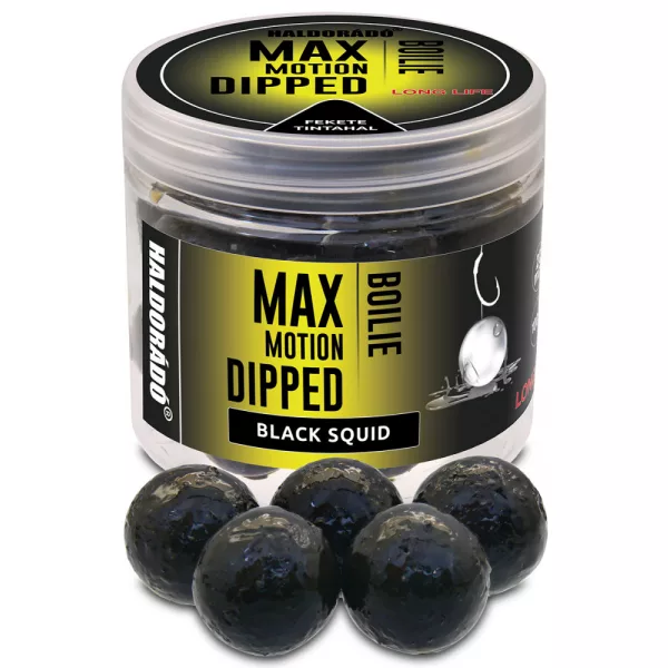 Haldorádó Max Motion Boilie Dipped Totano Nero 100gr 20mm Boilie