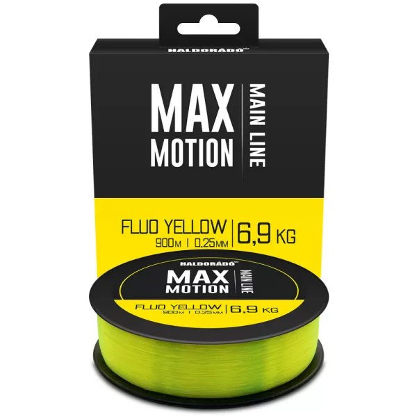 Haldorádó Max Motion 0,25mm 900m Filo principale monofilo - Giallo Fluo