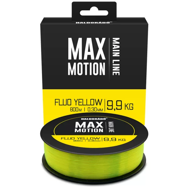 Haldorádó Max Motion 0,30mm 800m Filo principale monofilo - Giallo Fluo
