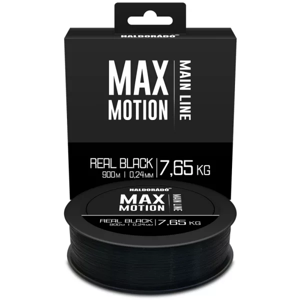 Haldorádó Max Motion 0,24mm 900m Filo principale in monofilo - Real Black/nero