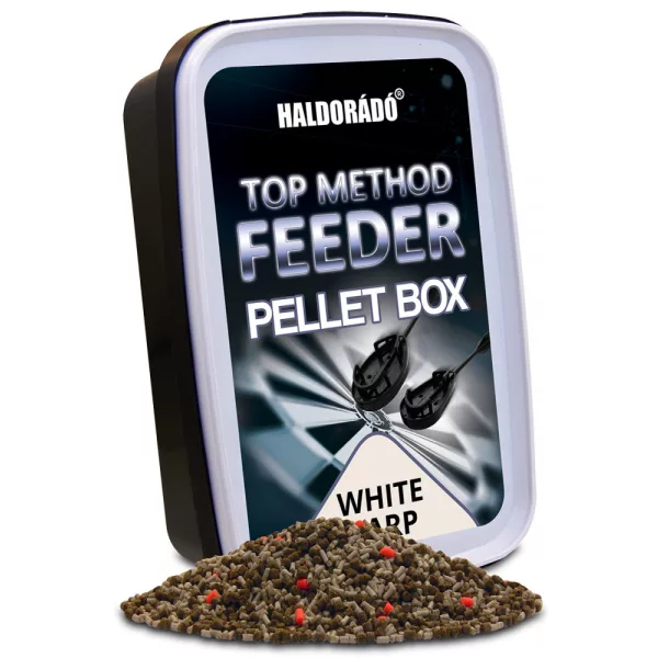 Haldorádó Top Method Feeder Scatola di Pellet White Carp 400gr 1-2mm