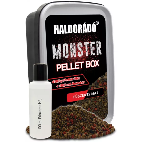 Haldorádó Monster Fegato Speziato 400gr 2-3-4mm Scatola di Pellet