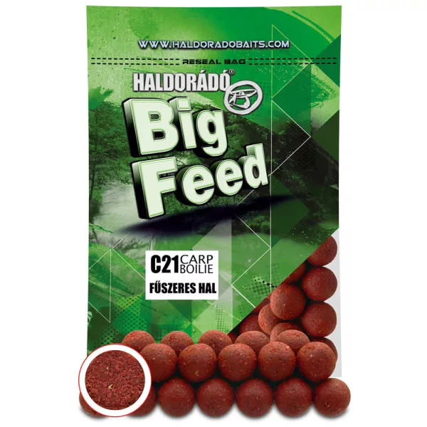 Haldorádó Big Feed C21 Boilie Pesce Speziato 700gr 24mm Bojli
