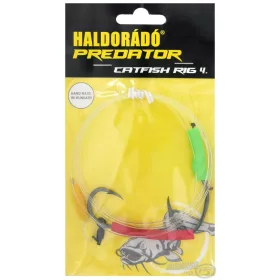   Haldorádó Catfish Rig 4 Terminale per siluri con esca viva ˝Haarmontage˝ 180cm