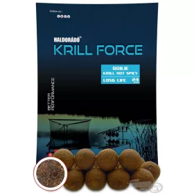   Haldorádó Krill Force Boilie Long Life 24mm Krill Hot Spicy Boilies da pastura 700gr