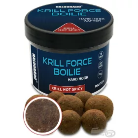   Haldorádó Krill Force Boilie Hard Hook Wafter 16, 20 mm Krill Hot Spicy Boilies da innesco 70gr