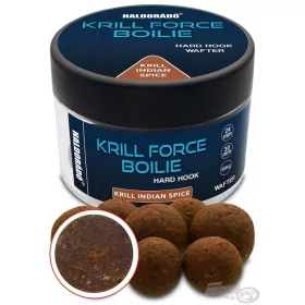   Haldorádó Krill Force Boilie Hard Hook Wafter 24, 30 mm Krill Indian Spice Bojli da innesco 100gr
