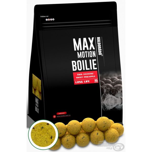 Haldorádó Max Motion Boilie Long Life 16mm Ananas Dolce Boilie 800gr