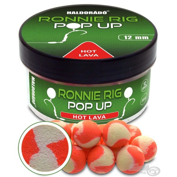 Haldorádó Ronnie Rig Pop Up Hot Lava 12mm Boilie da innesco 30gr