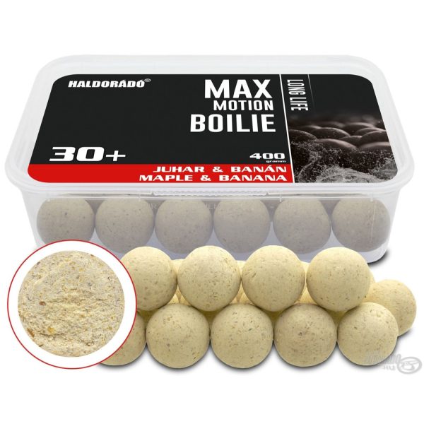 Haldorádó Max Motion Boilie Long Life 30+mm Acero & Banana Boilies 400gr