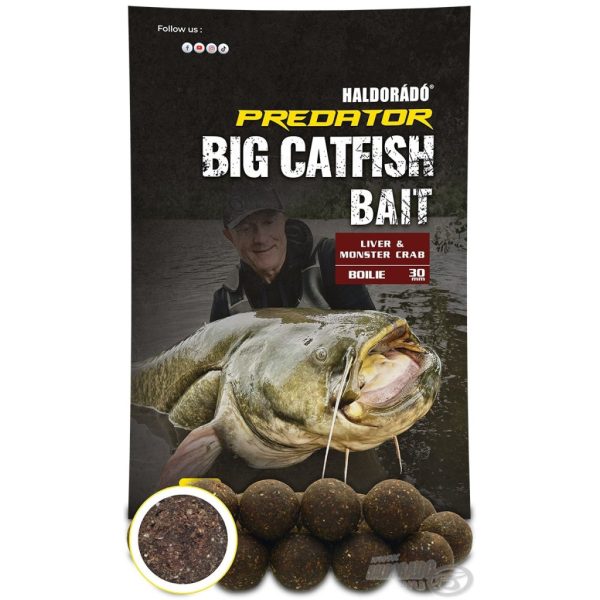 Haldorádó Catfish Bait Boilie 30+ Liver-Monster Crab Boilie per siluro 1kg