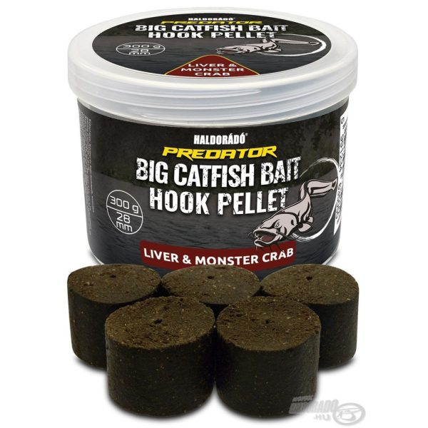 Haldorádó Catfish Bait Hook Pellet 28mm Liver-Monster Crab Pellet da innesco forato 300gr