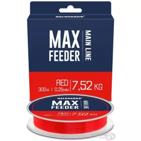Haldorádó Max Feeder Red 0,25mm 300m Monofilo Lenza Madre