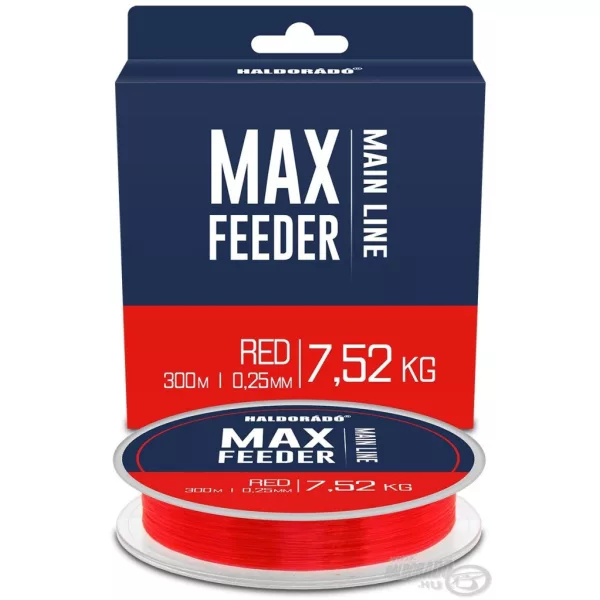 Haldorádó Max Feeder Red 0,25mm 300m Monofilo Lenza Madre