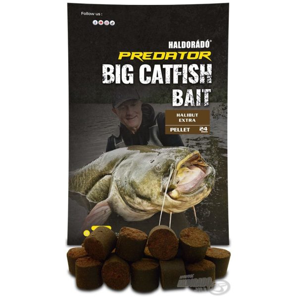 Haldorádó Catfish Bait Pellet 24mm Halibut Extra Pellet da Siluro 1kg