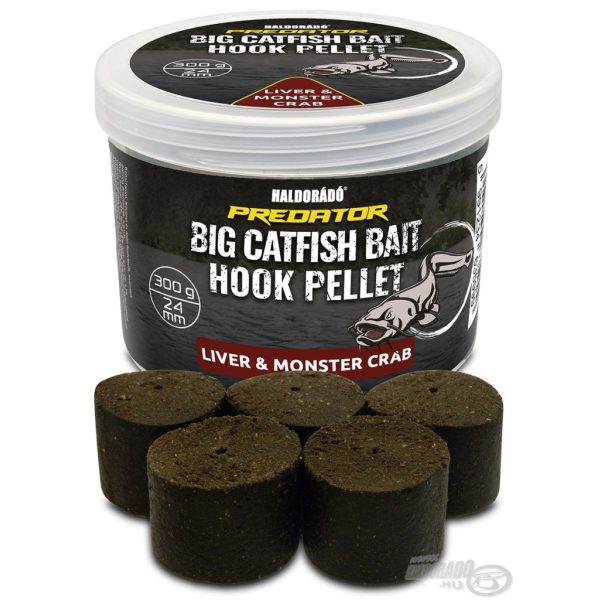Haldorádó Catfish Bait Hook Pellet 24mm Liver-Monster Crab Pellet Forato da Amo 300gr