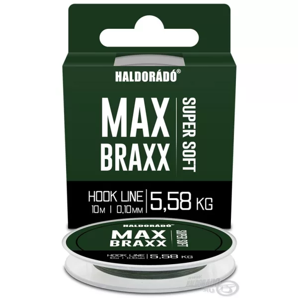 Haldorádó Max Braxx Super Soft Hook Line 0,10mm 10m Trecciato Morbido per Terminali
