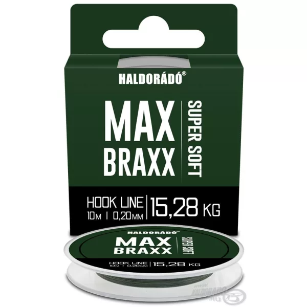 Haldorádó Max Braxx Super Soft Hook Line 0,20mm 10m Trecciato Morbido per Terminali
