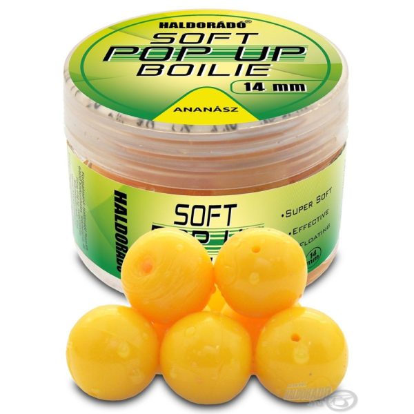 Haldorádó Super Soft Pop Up Boilie 14mm Ananas Pop Up 20 pz