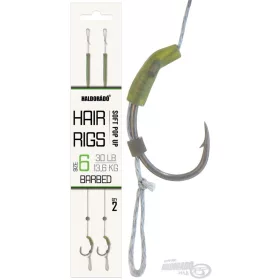   Haldorádó Soft Pop Up Hair Rigs 6 Ami da Boiles Pre-legati con Occhiello e Barbetta, 2 pz