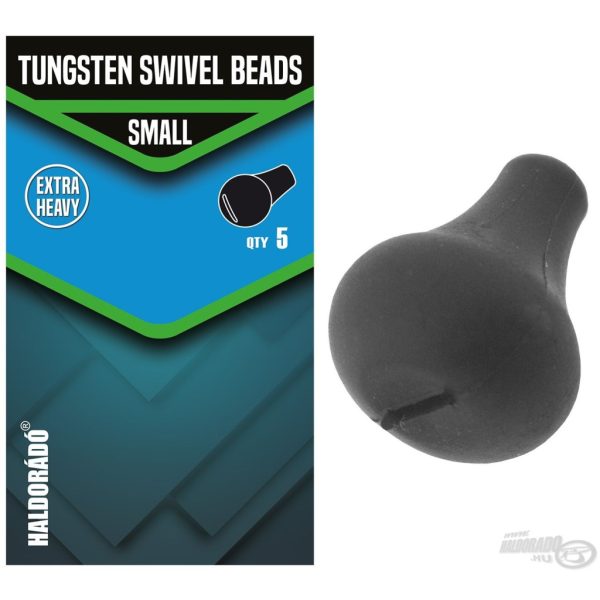 Haldorádó Tungsten Swivel Beads Small Volfrám Végszerelék Megütköztető Gumi Adapter 5db