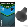 Haldorádó Tungsten Swivel Beads Large Volfrám Végszerelék Megütköztető Gumi Adapter 5db