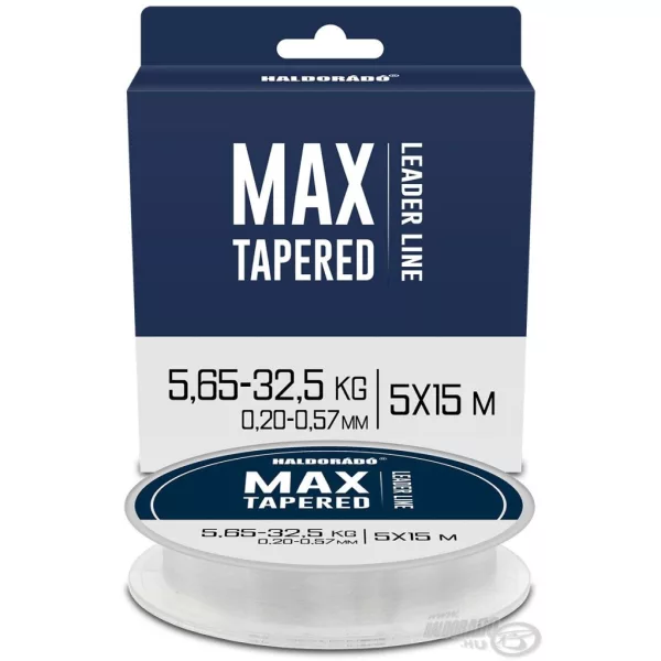 Haldorádó Max Tapered Leader 0,20-0,57mm 5x15m Monofil Dobóelőke
