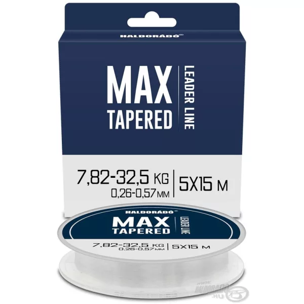 Haldorádó Max Tapered Leader 0,26-0,57mm 5x15m Monofil Dobóelőke