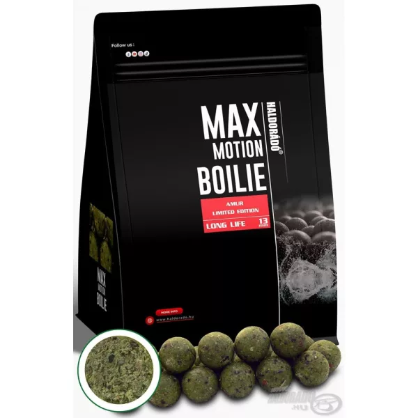 Haldorádó Max Motion Boilie Long Life 13mm Limited Edition Amur Boilie da pastura 800gr