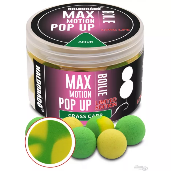 Haldorádó Max Motion Boilie Pop Up 16mm Limited Edition Amur Boilie Pop Up per esca 50gr