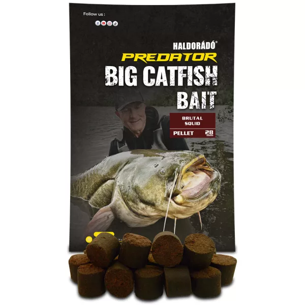 Haldorádó Catfish Bait 28mm Brutal Squid Pellet 1kg
