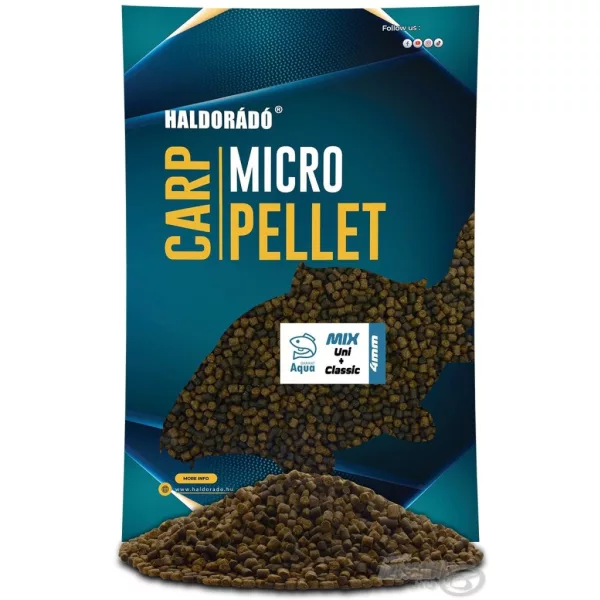Haldorádó Carp Micro Pellet - Aqua Garant Classic + Uni Pellet Mix 4mm 700gr