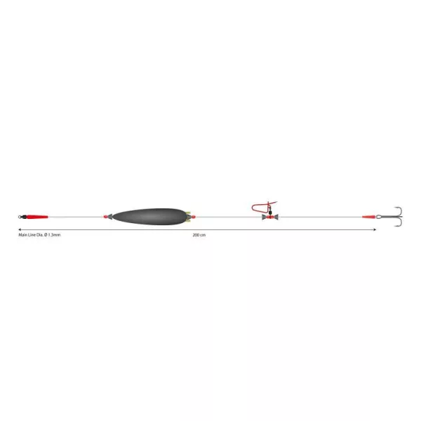 Mikado Catfish 200cm 3/0 Filo Monofilo Terminale