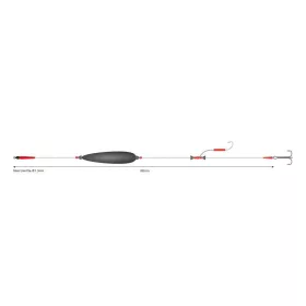   Mikado Mono Catfish 200cm 3/0 Terminale per Siluro con Doppio Amo