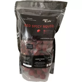 HNV Baits Red Spicy Squid Soluble Boilie Solubile 24mm 1kg